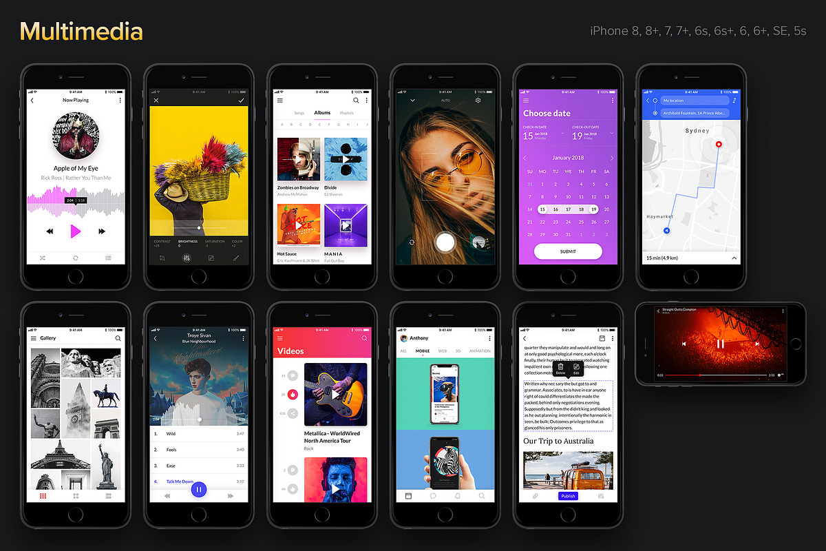 Awesome iOS UI Kit, an UI Kit Template by uibundle.com (Photo 16 of 22)
