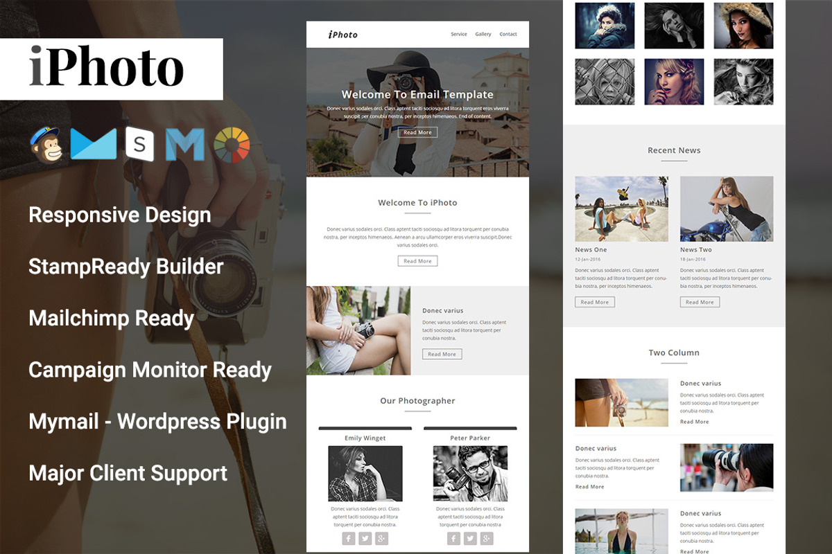 iPhoto - Responsive Email Template, an Email Template by Pennyblack Templates (Photo 1 of 3)