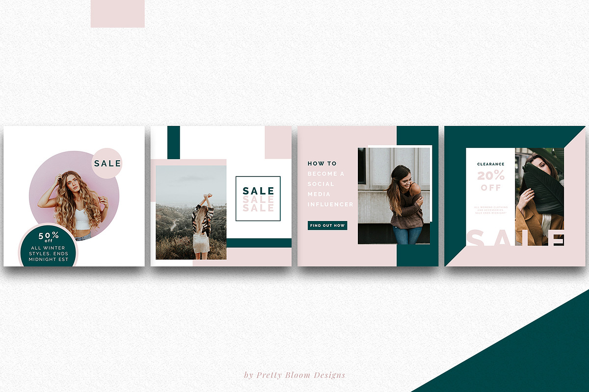 Stylish Instagram Template Bundle, a Social Media Template by Pretty Bloom Designs (Photo 4 of 7)