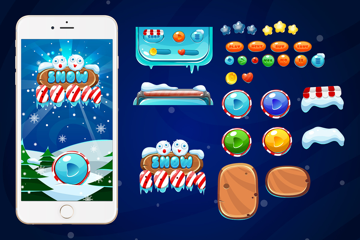 Winter GUI, an Android Mockup by JUBO (Photo 3 of 4)