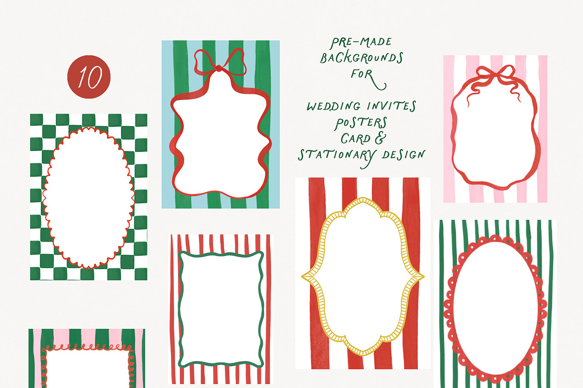 Whimsical Christmas Frames & Clipart, an Object Graphic by Essentially Nomadic (Photo 4 of 9)
