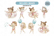 Summer Pool Clipart, Kids Summer, an Illustration by TatiMockup (Thumbnail 2 of 5)