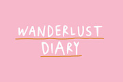 Wanderlust Diary, a Sans Serif Font by 3ora (Thumbnail 1 of 5)
