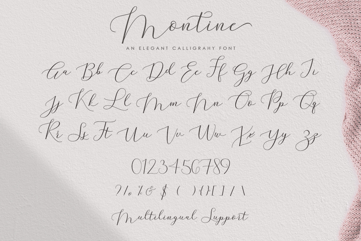 Montine Script preview 6