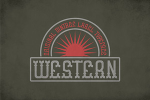 Western Vintage Label Typeface