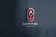Happy Fire Logo, a Branding & Logo Template by Design_Planet (Thumbnail 1 of 3)