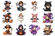 Halloween Clipart, Halloween Costume, an Illustration by Design Market (Thumbnail 3 of 4)