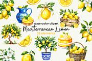 Mediterranean Lemon Clipart, an Object Graphic by Anna Design Studio (Thumbnail 1 of 9)