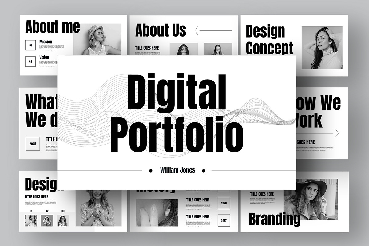 Digital Portfolio Presentation, a Presentation Template by ContestDesign (Photo 1 of 5)