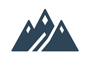 Geometric Mountain Icons Pack, an Object Graphic by yasushie (Thumbnail 4 of 12)