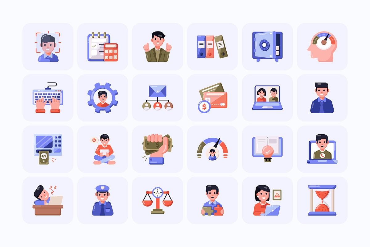 Flat Business Icons Bundle, an Emoji Icon by Creative Stall (Photo 5 of 12)