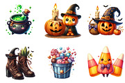 Cute Halloween Clipart SVG PNG Bundl, an Illustration by DreamArtGraphic (Thumbnail 4 of 5)