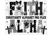 Christian Faith Alphabet PNG Bundle, an Object Graphic by RETROVIBZDESIGNS (Thumbnail 1 of 10)