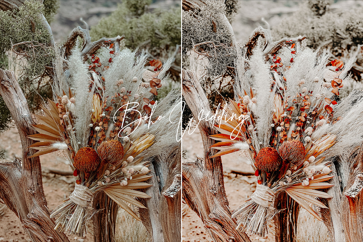 Boho Wedding Lightroom Presets Pack, an Action Add-On by PixelHive Pro (Photo 7 of 19)