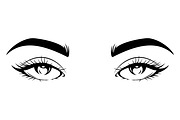 Girl's Eyes Silhouette art, an Object Graphic by Ghagra (Thumbnail 2 of 4)
