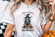 Just a Witch Who Loves Books,Hallowe, an Illustration by Sublimation Artist (Thumbnail 2 of 9)
