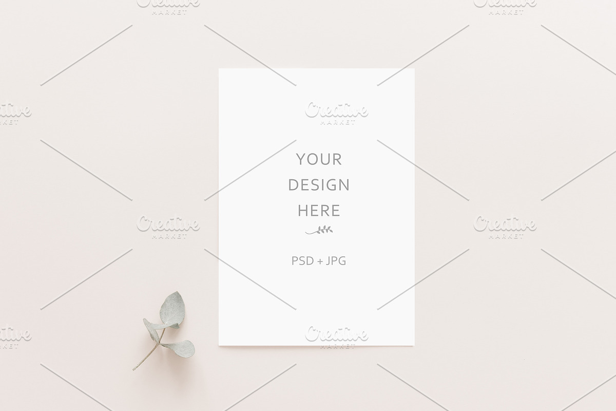 Elegant Wedding Card Mockups, an Invitation Template by Kate Roubin (Photo 4 of 11)