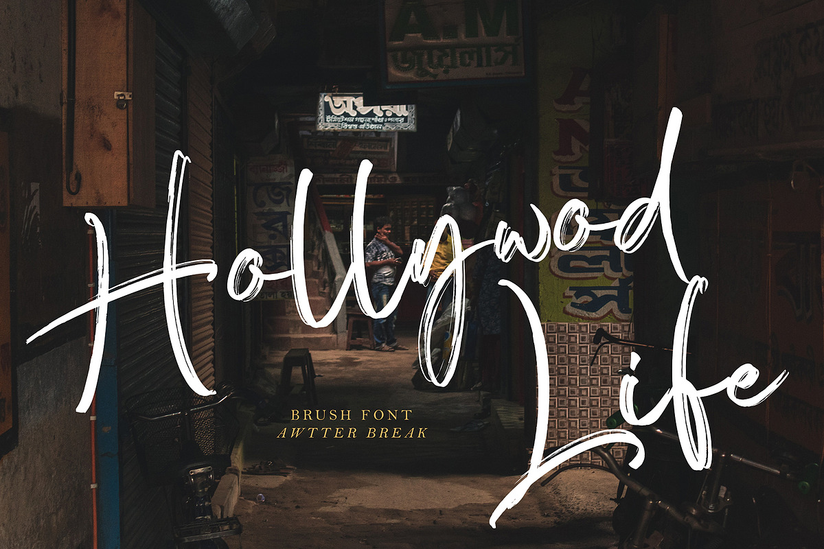 Awtter Break, a Script Font by pineungtype (Photo 4 of 8)