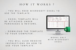 Editable Inventory Planner Excel