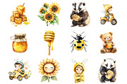Little Honeybee Clipart, an Illustration by Design Market (Thumbnail 3 of 4)
