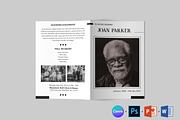 Funeral Program Template | Obituary, a Brochure Template by Designscozy (Thumbnail 5 of 8)