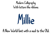 Font Millie. Modern Calligraphy., a Sans Serif Font by PageLightStudios (Thumbnail 2 of 6)