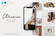 CANVA & PS / Waimea social media, a Social Media Template by Simple có (Thumbnail 1 of 10)