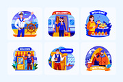 Animated Welcome Illustration Art, a Person Illustration by Vectors Market (Thumbnail 3 of 5)