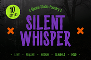 Silent Whisper - variable font, a Sans Serif Font by ghozai studio (Thumbnail 1 of 8)