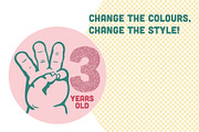 Count me in! Five vector hands 1-5, a Decorative Illustration by Tanya Cornish (Thumbnail 7 of 8)