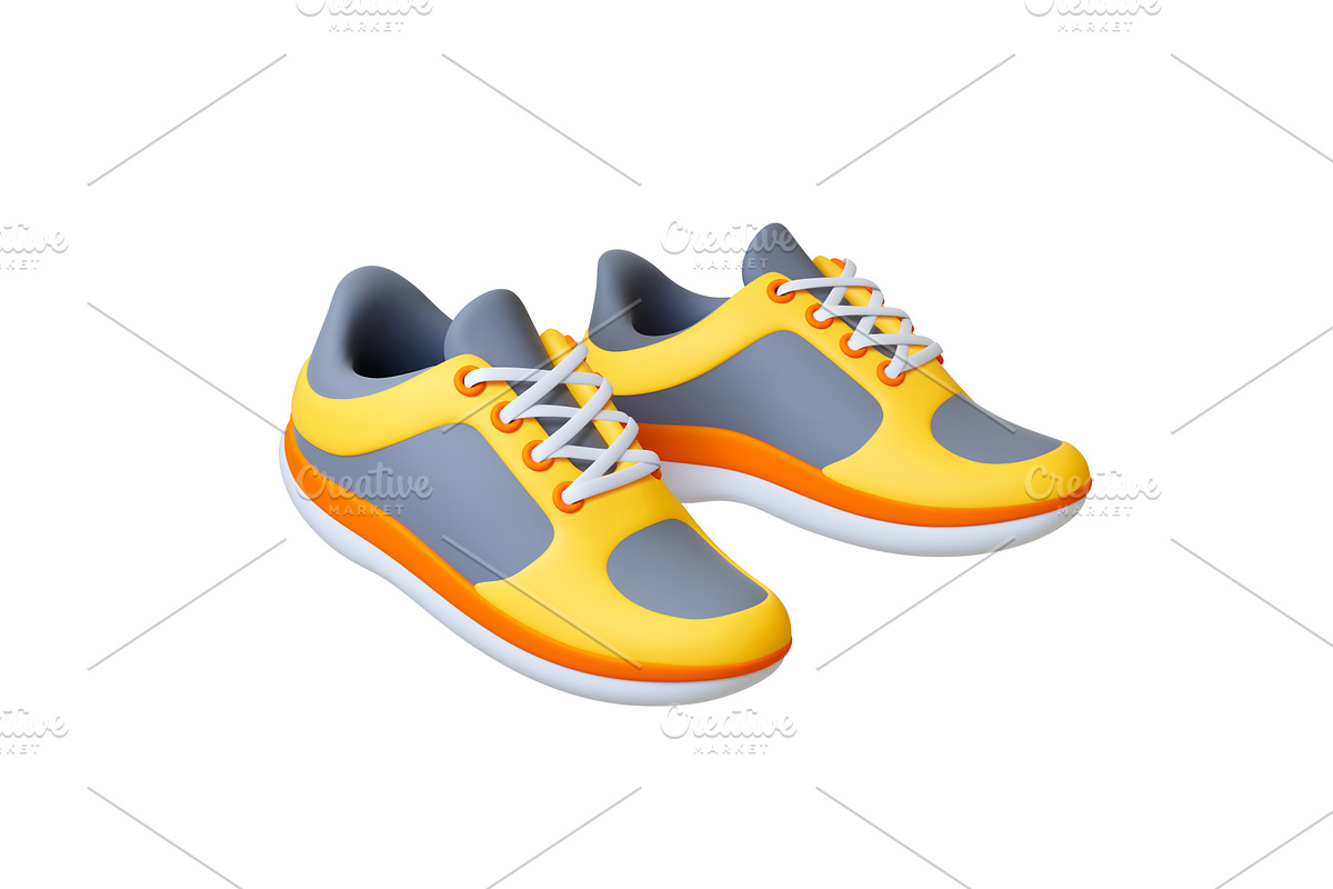 Sport shoes 3d icon. Realistic, a Sport Illustration by Valerie Bodnar