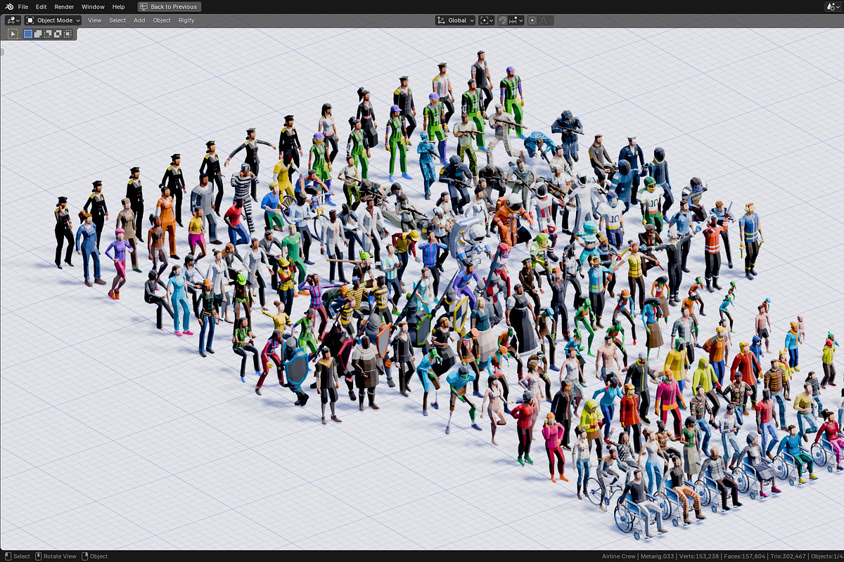 Low Poly Rigged Animated Compilation, a Characters & Person 3D Model by Studio Ochi (Photo 8 of 10)