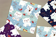 SALE! Polar Bear Winter Set, an Animal Illustration by SunnyWS (Thumbnail 4 of 9)