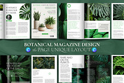 Botanical magazine design template, a Magazine Template by Shajib Shikder (Thumbnail 1 of 7)