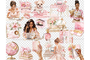 Glam Planner Clipart