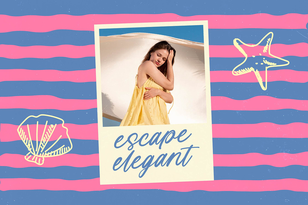 Island Paradise Aesthetic Font, a Script Font by Letterena Studios Script (Photo 6 of 10)