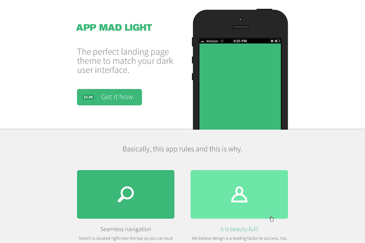 App Mad Light Product PSD, an App Template by ANDYPATH SHOP (Photo 2 of 3)