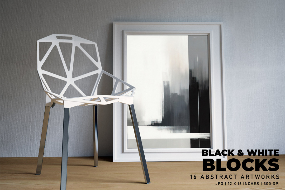 Black and White Blocks, a Background Graphic by Digital Art Creations (Photo 6 of 7)