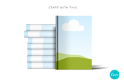 KDP Book Mockups for Canva, a Books & Magazine Mockup by Mockup Scene (Thumbnail 15 of 18)