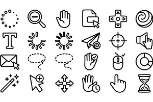 Minimal Line Icons Set, an Illustration by designvectx