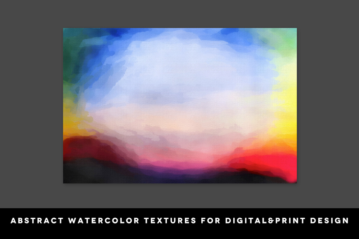 Colorful Watercolor Textures preview 2