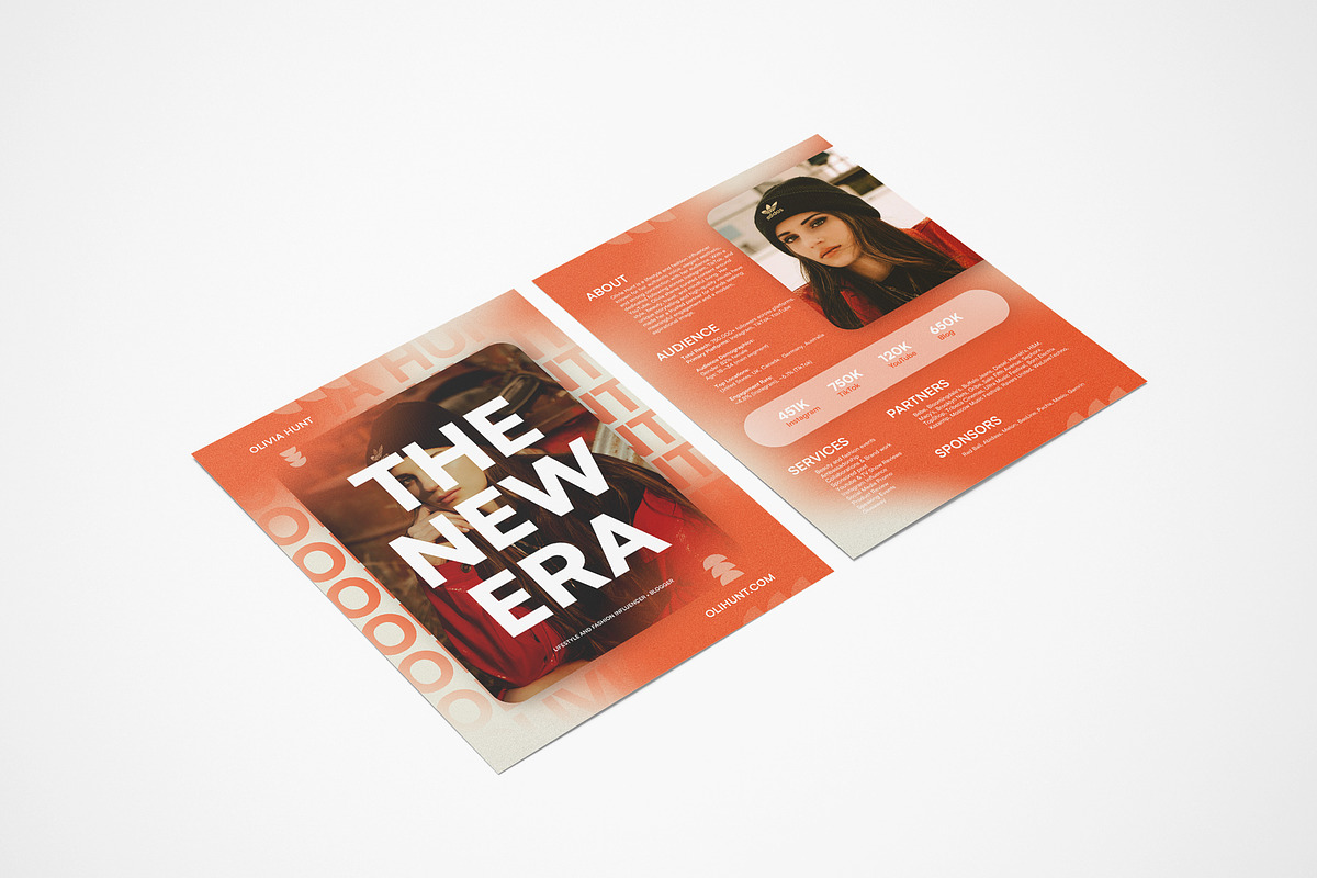 Influencer Press Kit Template, a Resume Template by vinyljunkie (Photo 5 of 8)