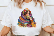 Watercolor Winter Cottage Clipart, an Illustration by Libby Wishes (Thumbnail 7 of 8)