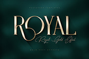 Royal Gold Lettering Text Effects, a Layer Style Add-On by Andrew Skoch Design (Thumbnail 5 of 8)