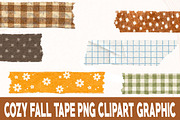 Cozy Fall Tape PNG Clipart, an Object Graphic by FiveStarCrafting (Thumbnail 3 of 3)