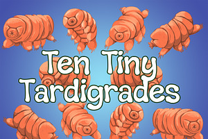 Tiny Tardigrade Illustration Pack