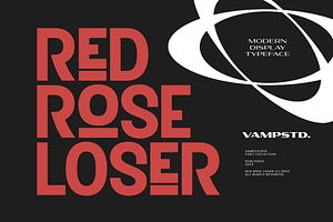 Red Rose Loser Display Sans Serif