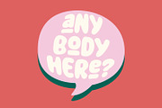 Bullet Stone – Bubble Display Font, a Handwritten Font by Almarkhatype (Thumbnail 2 of 11)