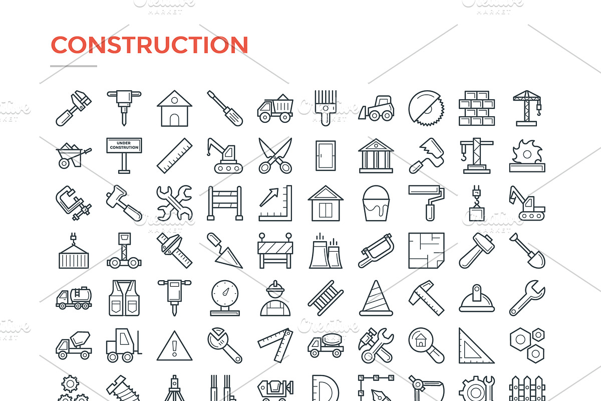 4800 Line Icons Pack, an Outline Icon by Vectors Market (Photo 4 of 20)