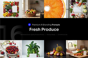 Fresh Produce AI Prompt, a Food & Drink Photo by cidcud_graphic